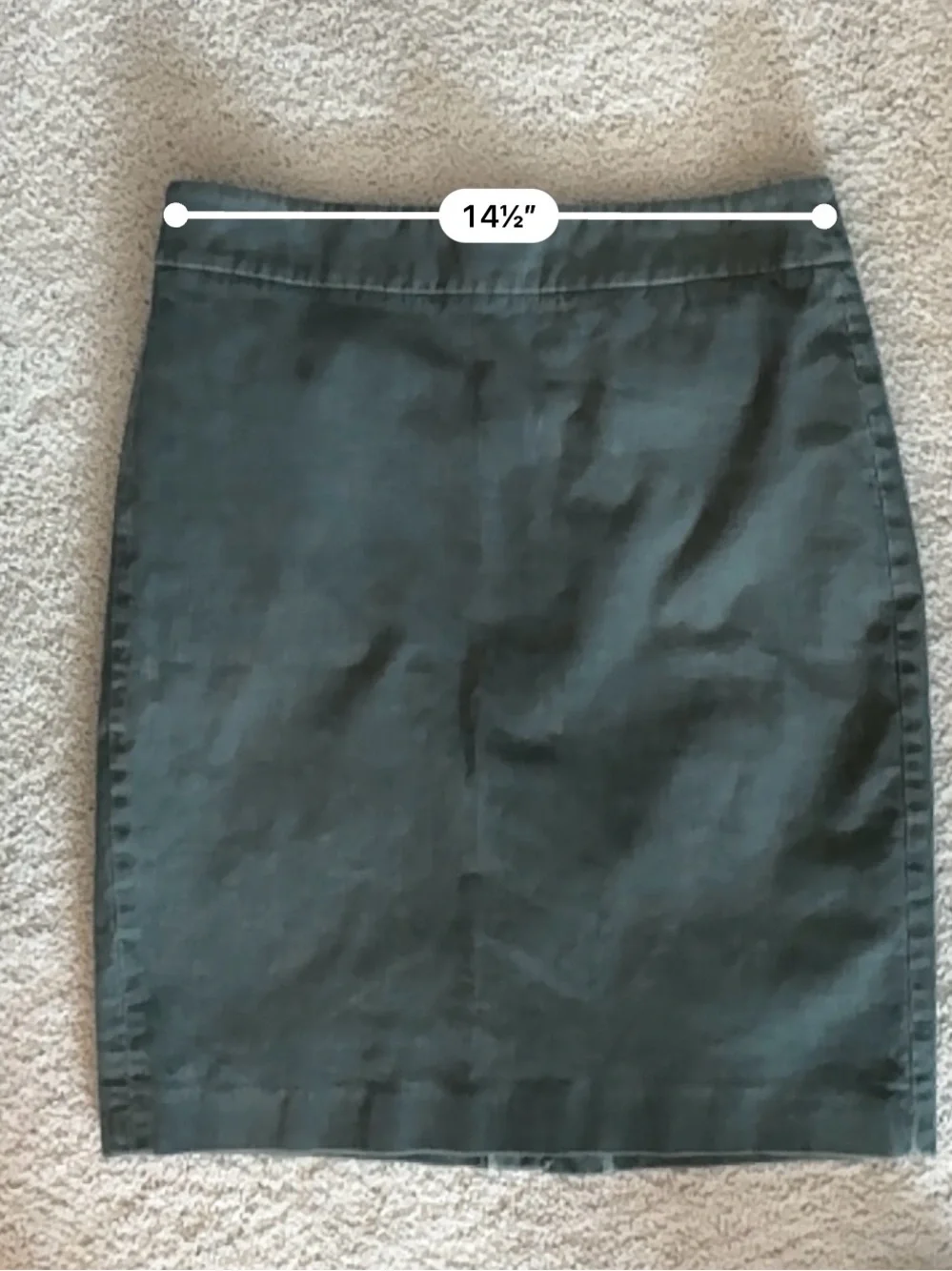 Olive Green Corduroy Pencil Skirt || Size M || Amazing condition